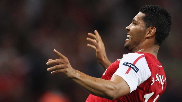 Andre Santos started six times for Arsenal this season