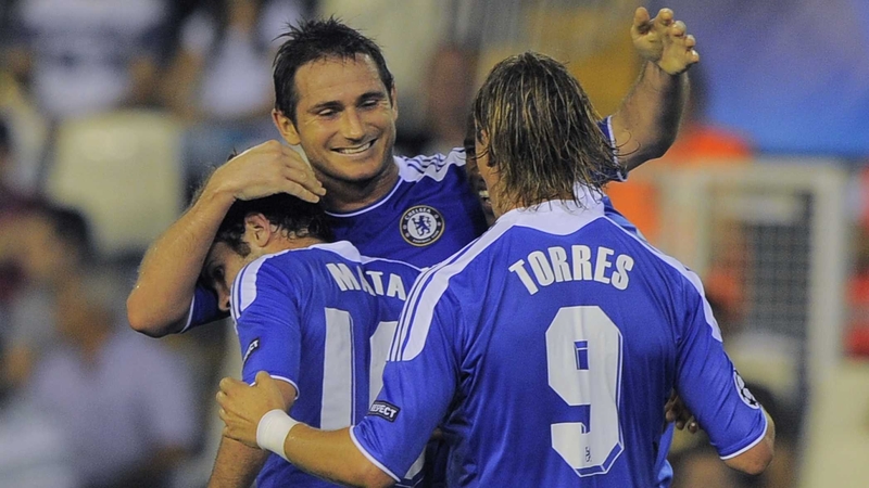 Frank Lampard put Chelsea ahead in the 56th minute at the Mestalla
