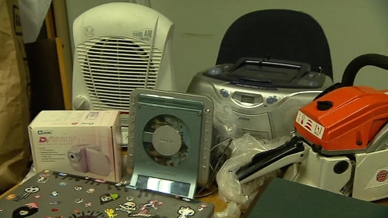 Some of the electronic equipment that had been stolen