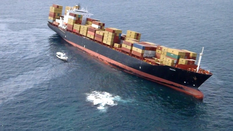 The Rena hit a reef last Wednesday