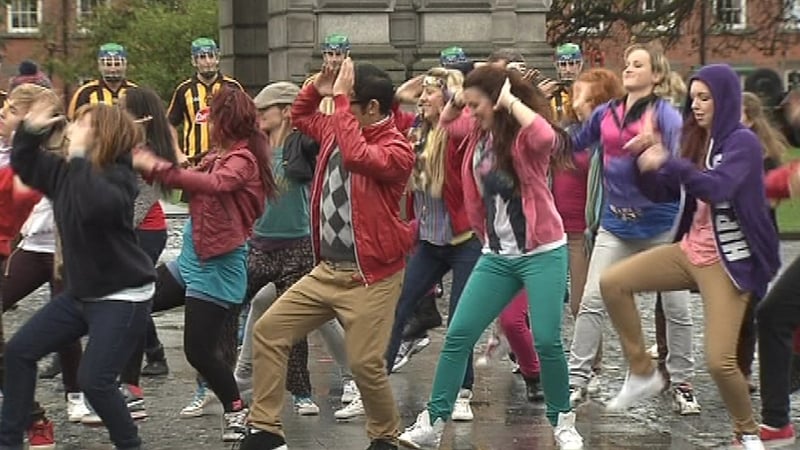 Filming has begun in on the first Bollywood group dance scene to be shot in Ireland