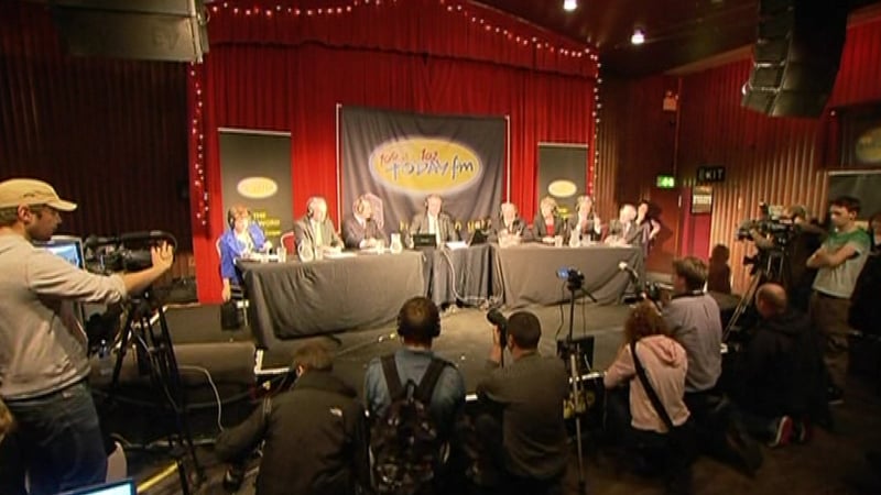 All seven Presidential candidates are at the Sugar Club in Dublin city for a Today FM debate.