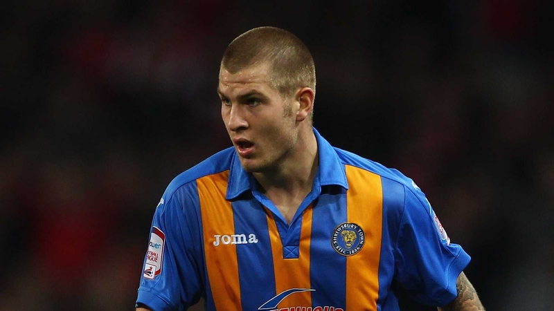 Shrewsbury Town striker James Collins scored a seven-minute hat-trick for Ireland u21s against Liechtenstein