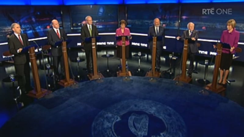 The seven candidates participated in a 70-minute debate