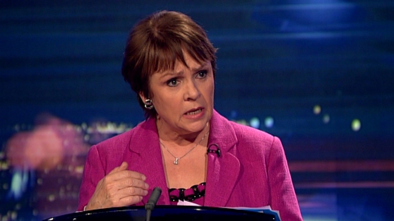 Dana Rosemary Scallon's statement was the pivotal moment in tonight's debate