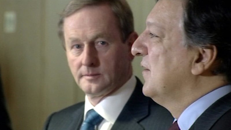 Enda Kenny met José Manuel Barroso this morning