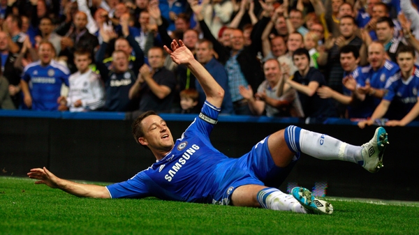 John Terry celebrates scoring Chelsea's second