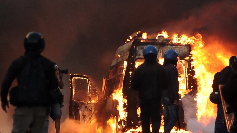 Violence was some of the worst seen in Italian capital for years