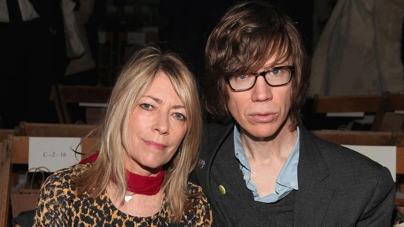 Kim Gordon with fellow Sonic Youth member Thurston Moore
