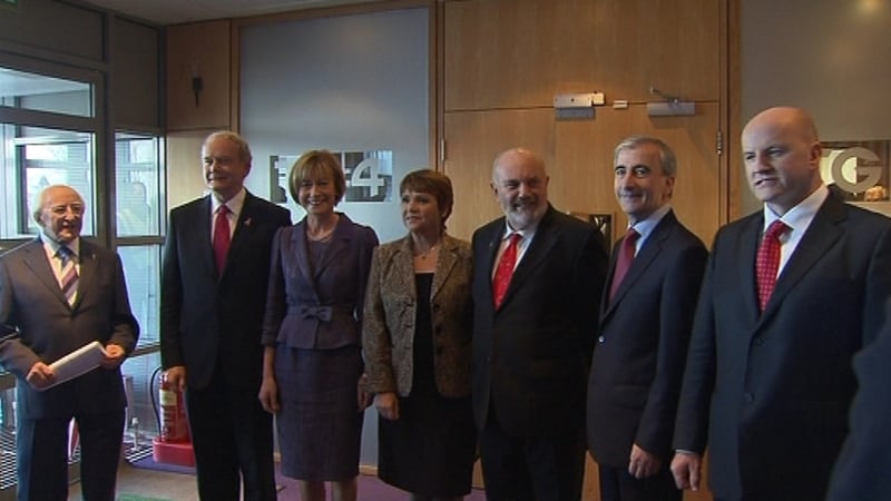 Candidates were at the TG4 studios this morning