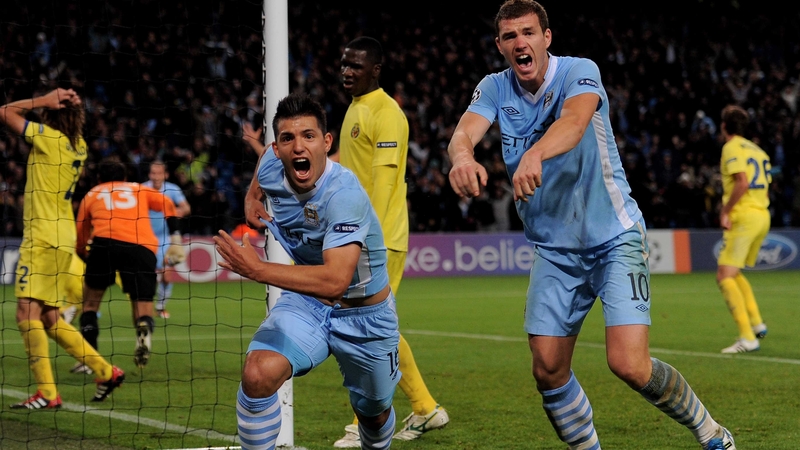 Sergio Aguero - Celebrates his last gasp winner