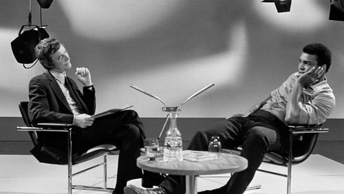 Cathal O'Shannon pictured here at his famous interview with Muhammad Ali