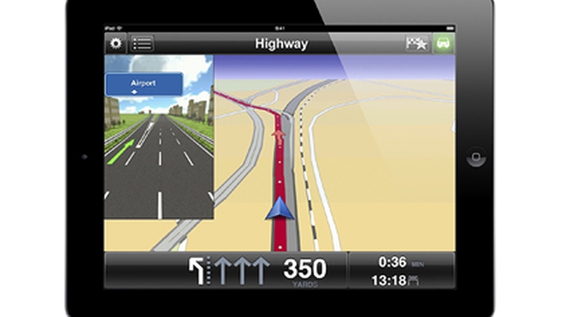 TomTom has optimised the App for iPad