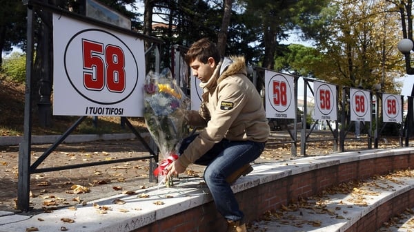 Marco Simoncelli's funeral takes place on Thursday