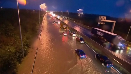 Flooding on the N7 this evening