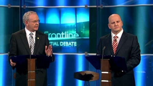 Martin McGuinness and Seán Gallagher clashed during the debate