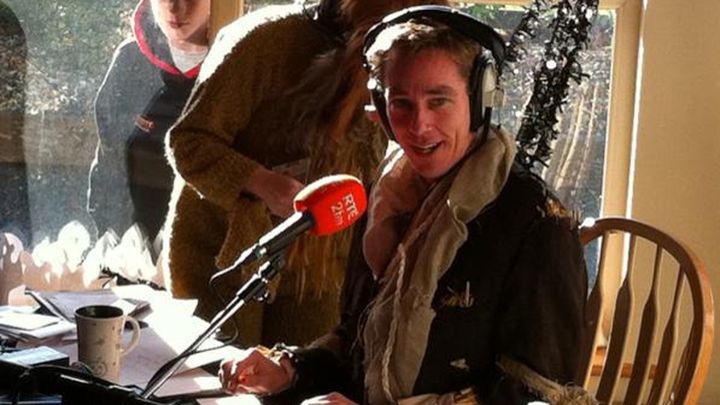 Tubridy supporting the Dress up for Barnardos campaign