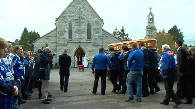 The removal service for Garda Ciarán Jones took place in Co Wicklow yesterday evening