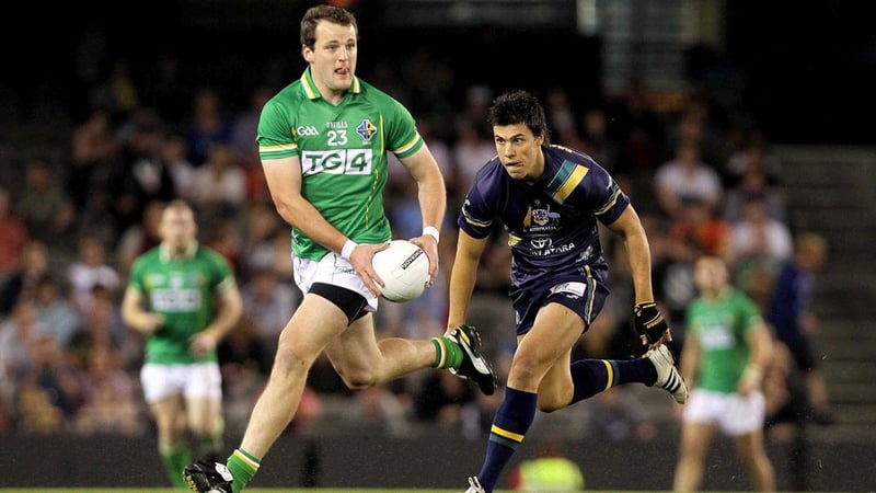 Michael Murphy of Ireland and Australia's Angus Monfries
