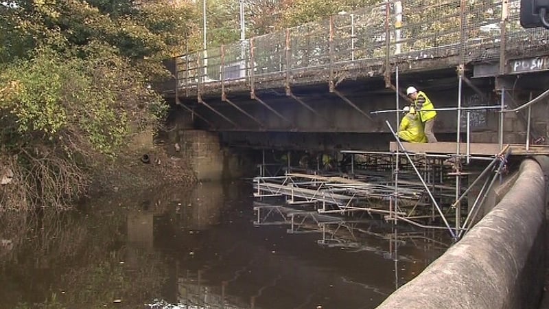 Works on the rail bridge are ahead of schedule and it may reopen this week