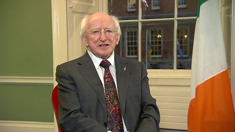 Michael D Higgins was elected ninth President of Ireland