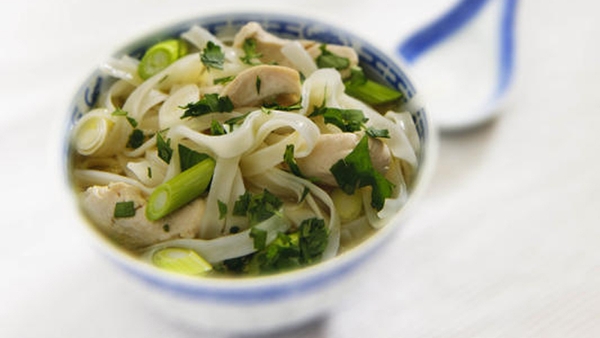 Speedy chicken noodle soup