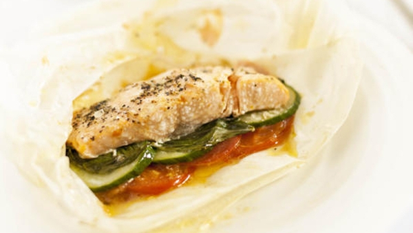 Salmon en papillote