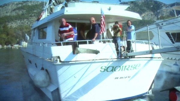 Irish activists were aboard the MV Saoirse
