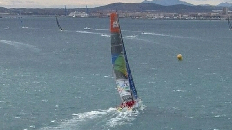 Team Sanya's hull was damaged this morning