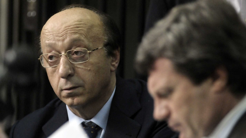 Luciano Moggi (left) has been sentenced to five years and four months in jail