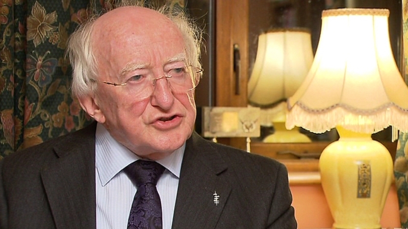Michael D Higgins will spend Christmas with his family at the Áras