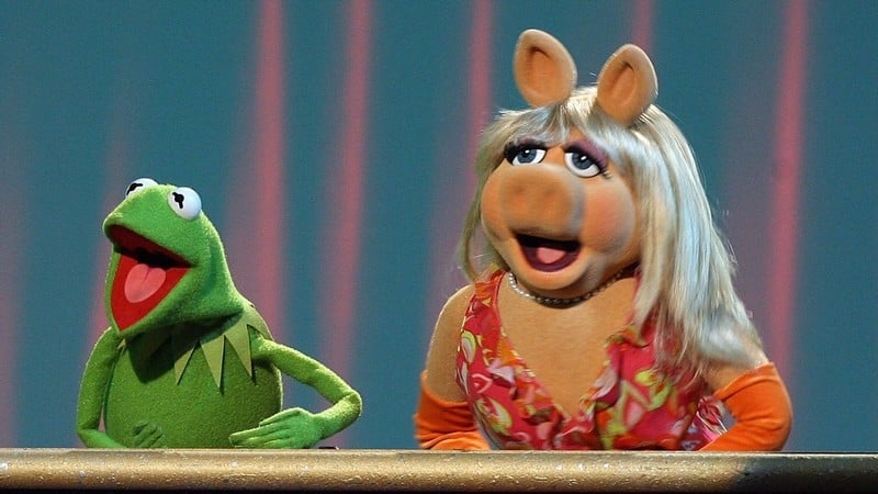 Kermit and Miss Piggy pictured in happier times