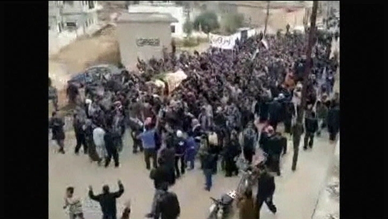 Footage from Syria where international media is banned