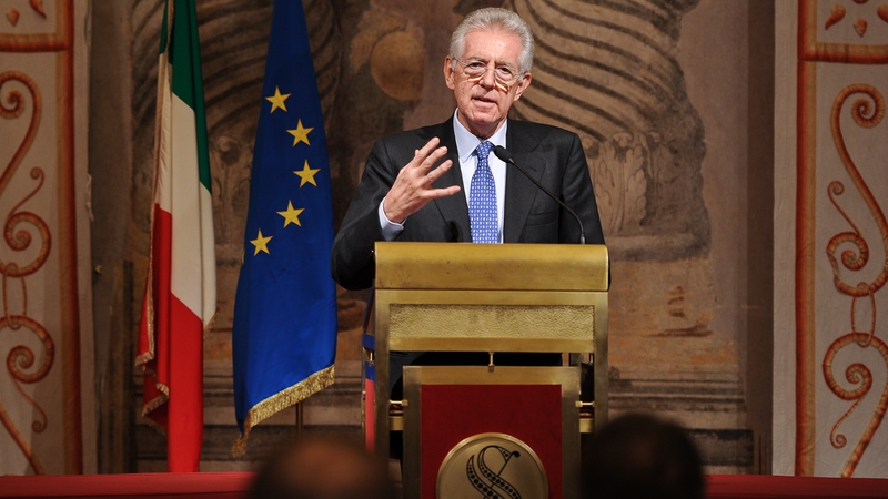 Mario Monti makes surprise trip to Brussels