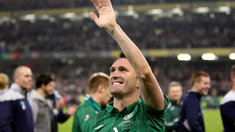 Ireland captain Robbie Keane after Ireland's play-off victory over Estonia