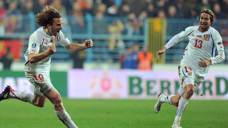 Petr Jiracek scores - The Czech's won to secure their place at Euro 2012