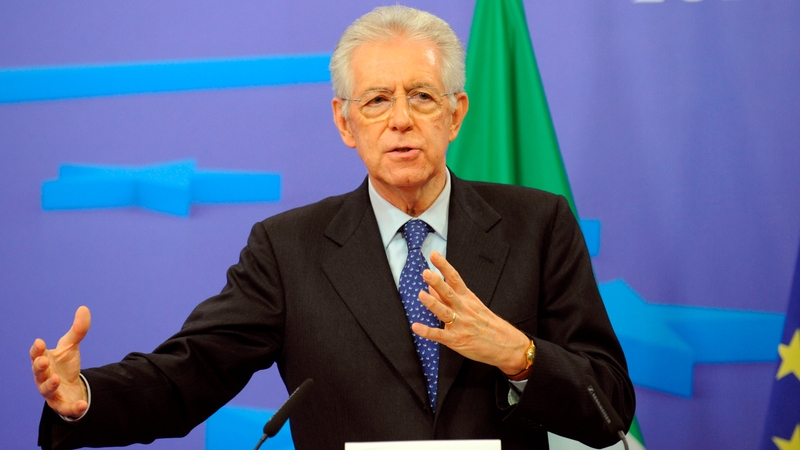 Mario Monti will meet Angela Merkel and Nicolas Sarkozy today