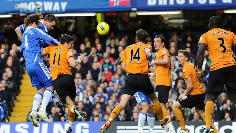 John Terry's header gave Chelsea an early lead against Wolves