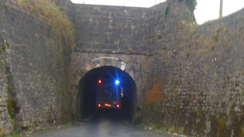 The road was closed for around an hour