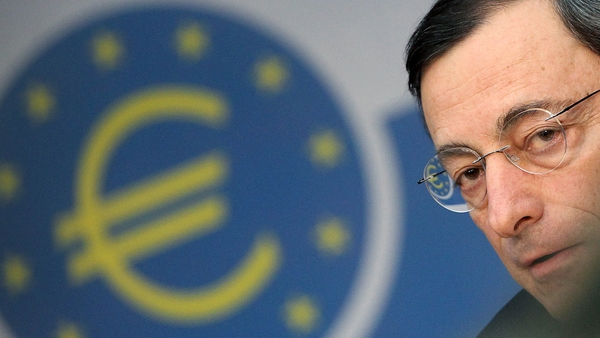 Mario Draghi in Barcelona for this month's ECB rates meeting