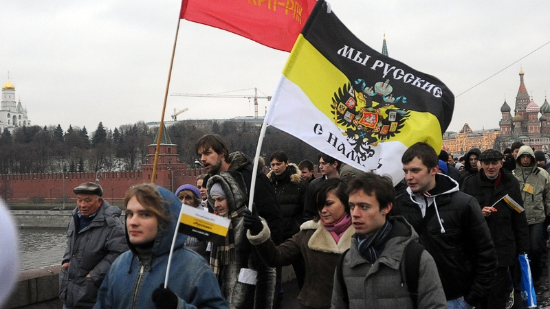 An estimated 50,000 people rallied in Moscow
