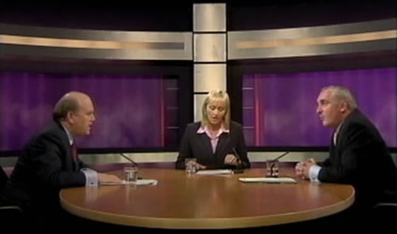 General Election 2002 : Leaders Debate between Michael Noonan & Bernie Ahern