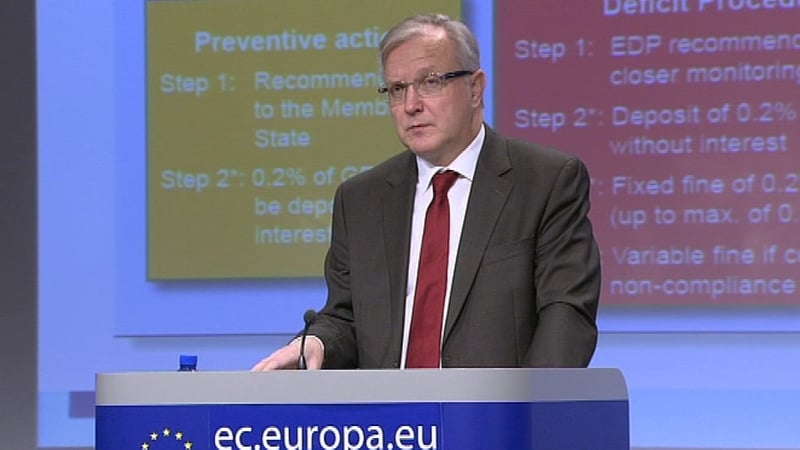 Olli Rehn said the European Commission was committed to finding a solution to Ireland's debt burden issue