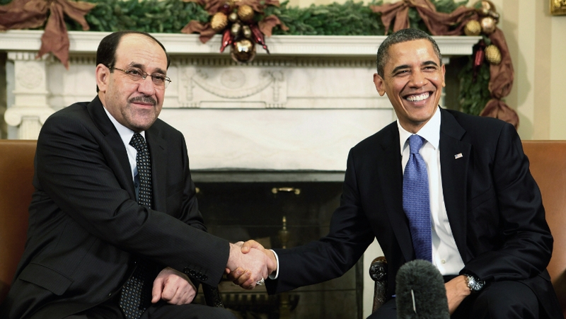 Iraqi Prime Minister Nuri al-Maliki meets President Barack Obama