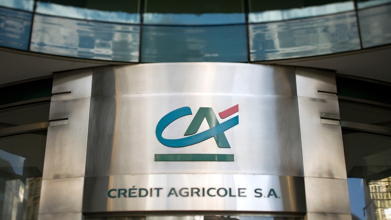 Credit Agricole seeing weakness in the French retail and investment banking