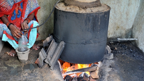 Home-brewed liquor is widely consumed in India because of its low cost