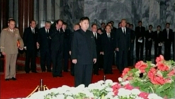 Kim Jong-Un pays his respects at Pyongyang's Kumsusan Memorial Palace