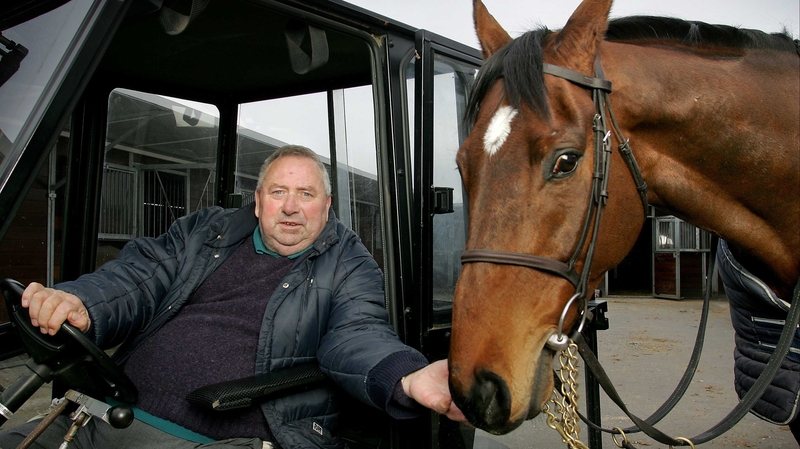 Michael O'Brien, seen here with Forget The Past, who finished third in the 2006 Gold Cup, passed away after a long battle with illness