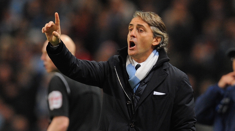 Manchester City manager Roberto Mancini believes his players were again on the wrong side of some major refereeing decisions