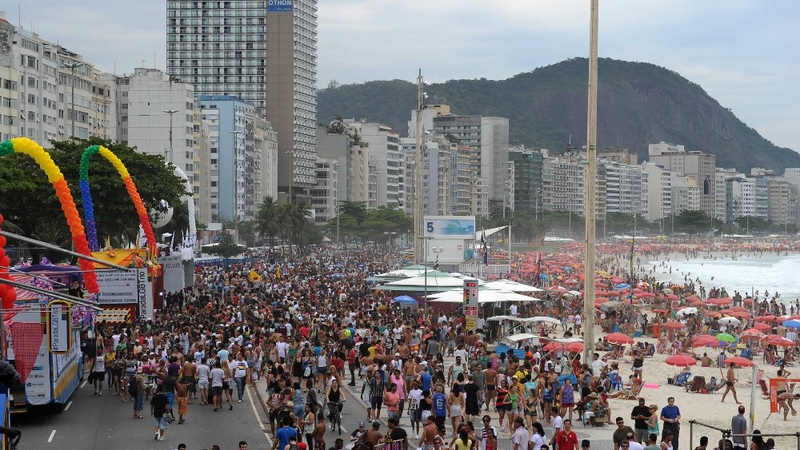 24 tonnes of fireworks will be detonated for 16 minutes at Copacabana beach